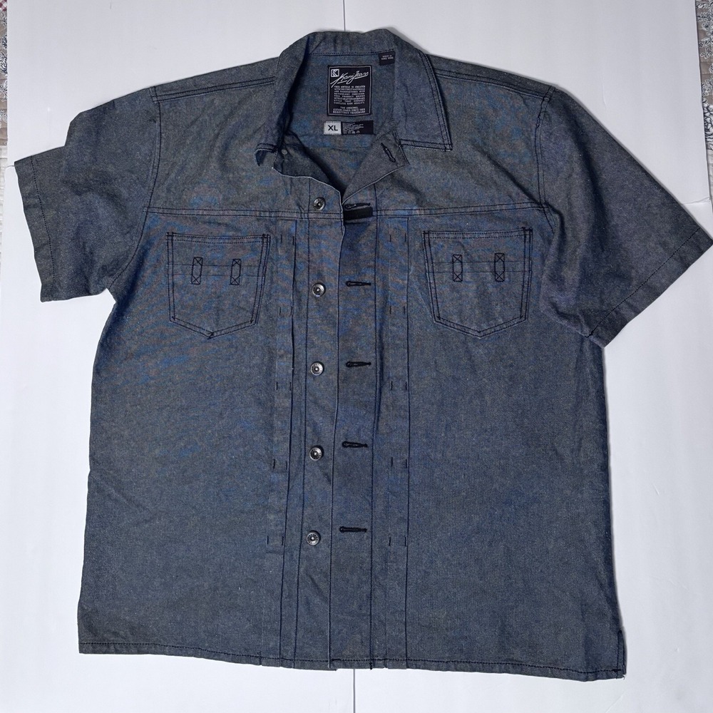 $79.99 Kani Jeans black XL Shirt‎ Jacket Cotton and Linen Excellent condition!